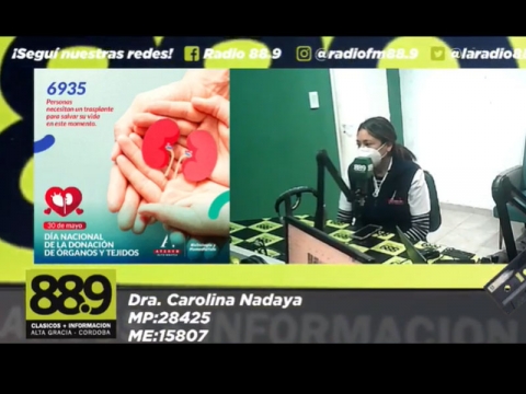 Dra. Carolina Nadaya habla sobre el Día Nacional de la Donación de Órganos