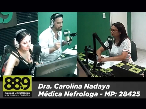 La Dra. Nadaya en Radio 88.9, de Alta Gracia